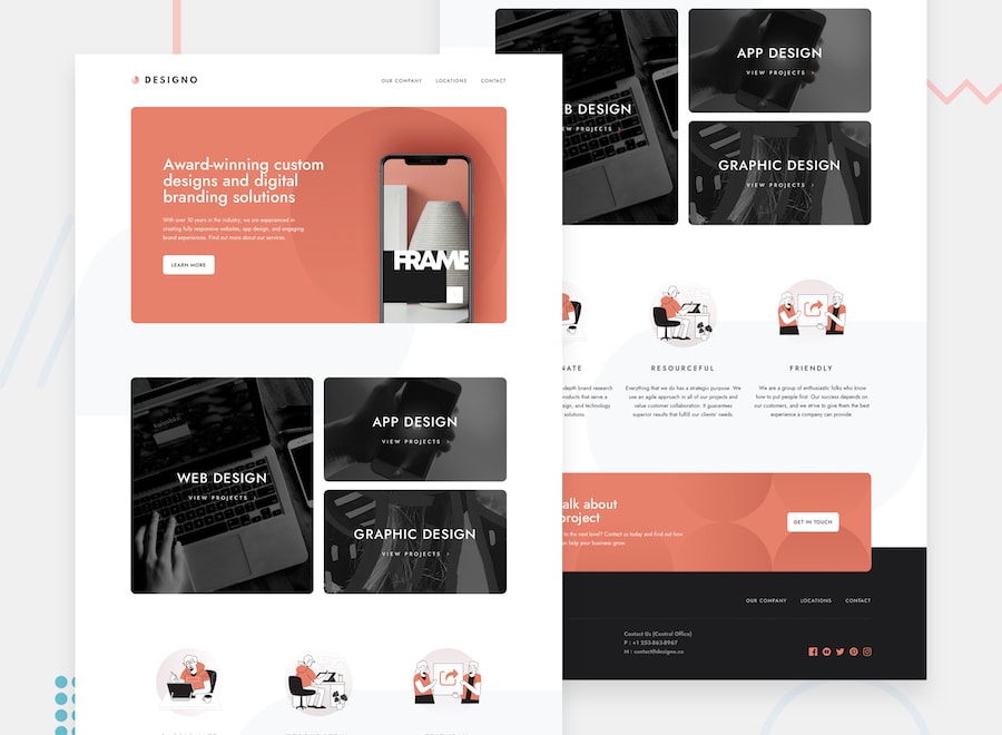 Multi page websites